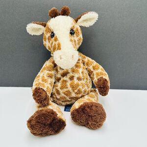 Trudi Italy Giraffe Plush Stuffed Animal 16” Brown Cream Floppy Body